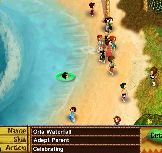 Celebrating the now clear sea.JPG