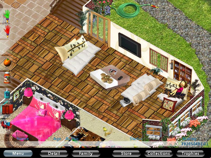 Isabella relaxing in new house.JPG