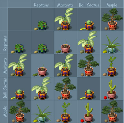 Plant Tycoon Seed Chart